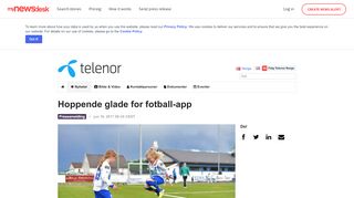 
                            10. Hoppende glade for fotball-app - Telenor Norge - Mynewsdesk