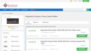 
                            5. Hopscotch Coupons, Promo Code & Offers - Rs 500 OFF on Kids ...