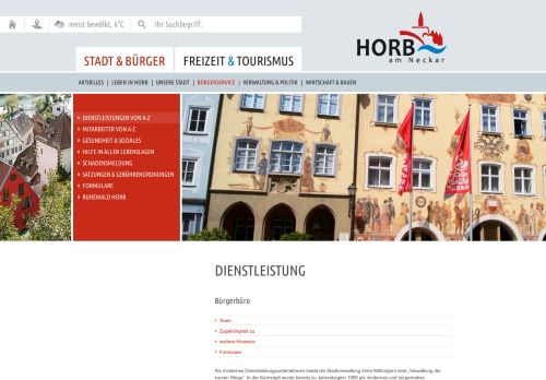 
                            6. Horb am Neckar - Große Kreisstadt, Tor zum Schwarzwald | Bürgerbüro