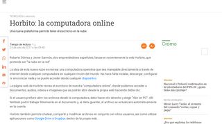 
                            6. Horbito: la computadora online - El Observador