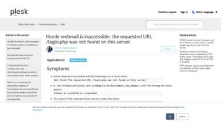 
                            6. Horde webmail is inaccessible: the requested URL /login.php was ...
