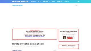 
                            5. Hore! panyoet.id Coming Soon! | Pak Pandani | Belajar dan Berbagi
