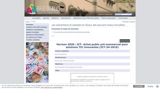 
                            9. Horizon 2020 : ICT- Achat public pré-commercial pour ... - Brulocalis