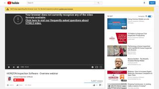 
                            8. HORIZON Inspection Software - Overview webinar - YouTube