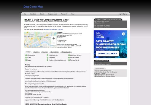 
                            12. HORN & COSIFAN Computersysteme GmbH - Data Center