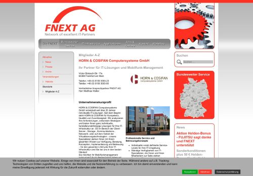 
                            6. HORN & COSIFAN Computersysteme GmbH - FNEXT AG - Network of ...