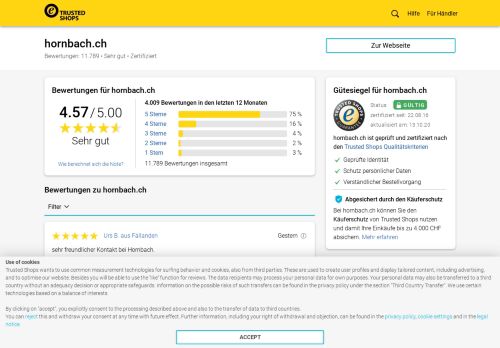 
                            11. hornbach.ch Bewertungen & Erfahrungen | Trusted Shops