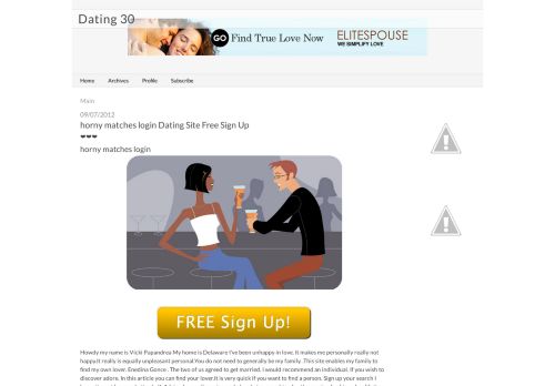
                            10. horny matches login Dating Site Free Sign Up - Dating 30 - Typepad