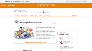 
                            9. Horóscopo Personalizado - Astrologia - Horóscopo etc