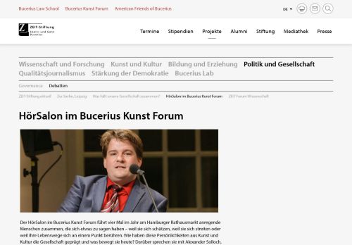 
                            10. HörSalon im Bucerius Kunst Forum - ZEIT-Stiftung
