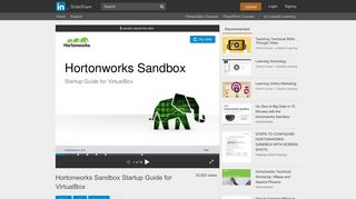 
                            5. Hortonworks Sandbox Startup Guide for VirtualBox - SlideShare