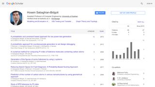 
                            11. Hosein Sabaghian-Bidgoli - Google Scholar Citations