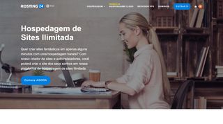 
                            8. Hospedagem de Sites Ilimitada Brasil - Hosting24