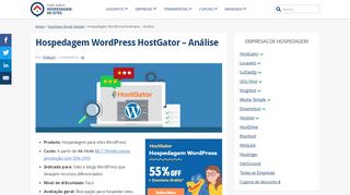 
                            9. Hospedagem WordPress HostGator - Análise completa!