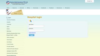 
                            3. Hospital Login - Genins India