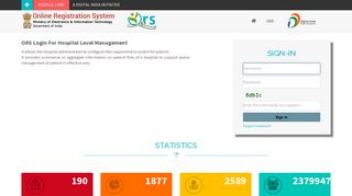 
                            2. Hospital Login - ORS