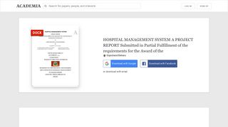 
                            4. HOSPITAL MANAGEMENT SYSTEM A PROJECT REPORT Submitted ...