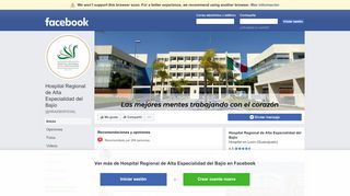 
                            6. Hospital Regional de Alta Especialidad del Bajío - Inicio | Facebook
