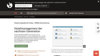 
                            2. Hospitality für Hotels – OPERA Cloud Services l Oracle | Oracle ...