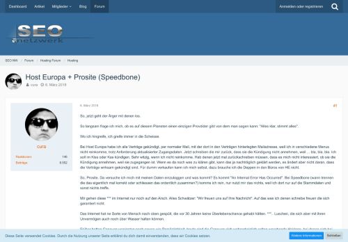 
                            7. Host Europa + Prosite (Speedbone) - SEO Forum