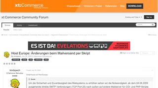 
                            13. Host Europe: Änderungen beim Mailversand per Skript - Allgemeine ...
