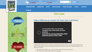 
                            5. Host Login | Texas Donor Registry - Donate Life Texas