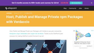 
                            10. Host, Publish and Manage Private npm Packages with Verdaccio ...