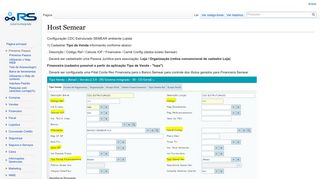 
                            7. Host Semear - Base de Conhecimentos ERP RS - RS Sistema Integrado