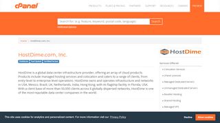 
                            13. HostDime.com, Inc. - Hosting Partner Directory | cPanel, L.L.C.