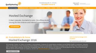 
                            4. Hosted Exchange 2016 vom Marktführer QualityHosting