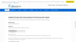 
                            13. Hosted Exchange - Einrichtung des Postfachs mit IMAP - DM Solutions