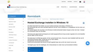 
                            12. Hosted Exchange instellen in Windows 10 - Kennisbank - Mijn Hosting ...