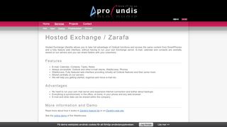 
                            9. Hosted Exchange / Zarafa - Profundis