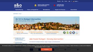 
                            9. Hostel Stuttgart: Im a&o Hostel in Stuttgart ab 12€ übernachten!