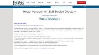 
                            1. Hostelbookers | Hostel Management