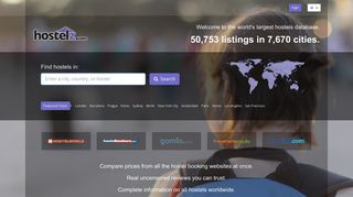 
                            8. Hostelz.com - The Hostel Information Database - 50,576 Hostels Listed