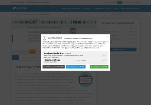 
                            3. HOSTEUROPE ERFAHRUNGEN & TEST 2019 | HOSTERZ
