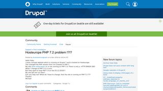 
                            10. Hosteurope PHP 7.2 problem !?!? | Drupal.org