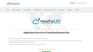 
                            6. HostForLIFE.eu Free Trial Hosting Registration Page