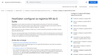 
                            11. HostGator: configurar os registros MX do G Suite - Ajuda do ...