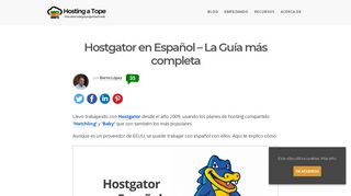 
                            10. Hostgator en Español - La Guía más completa para el 2019