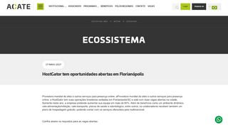 
                            13. HostGator tem oportunidades abertas em Florianópolis - Acate