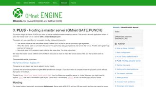 
                            7. Hosting a master server - GMnet - Manual