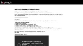 
                            7. Hosting Confixx Inbetriebnahme - myhosttech Kundencenter