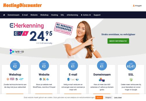 
                            5. Hosting Discounter | Domeinregistratie, Webhosting en VPS