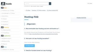 
                            12. Hosting-FAQ – JTL-Guide