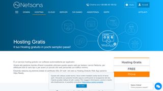 
                            6. Hosting gratis Web App | Netsons