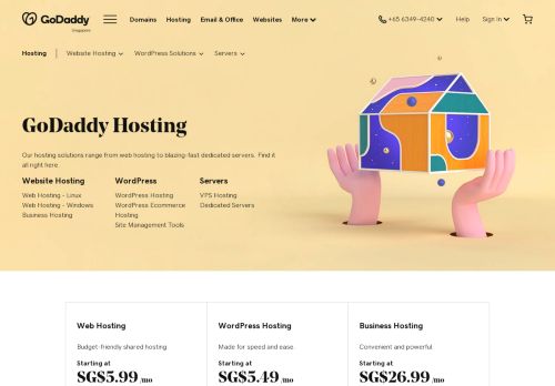 
                            4. Hosting | Secure, Fast and Reliable Web Host Solutions - GoDaddy SG