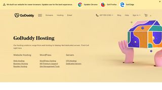
                            5. Hosting | Secure, Fast and Reliable Web Host Solutions - GoDaddy ZA