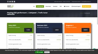 
                            10. Hosting SSD performant | LiteSpeed | Trafic lunar nelimitat - Hostvision